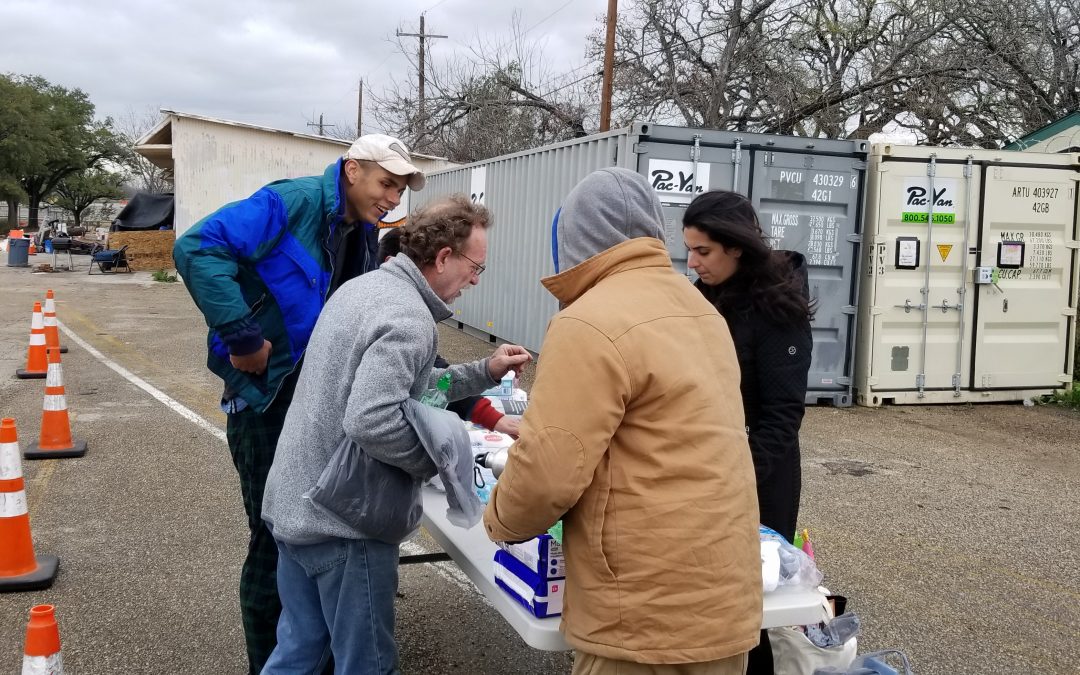 G|A Provided basic needs items to the homeless camp 183