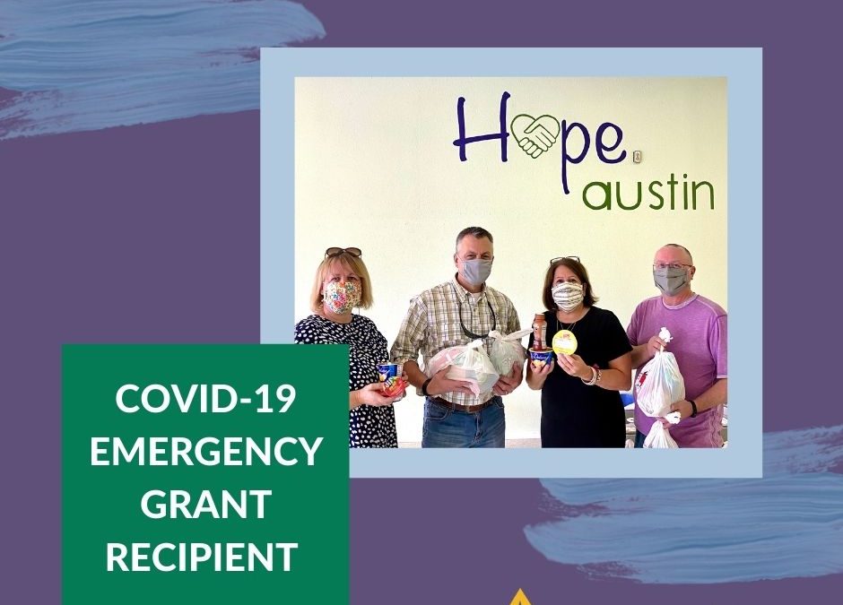 Hope Austin is the recipient of a $10,000 Covid-19 Emergency Grant