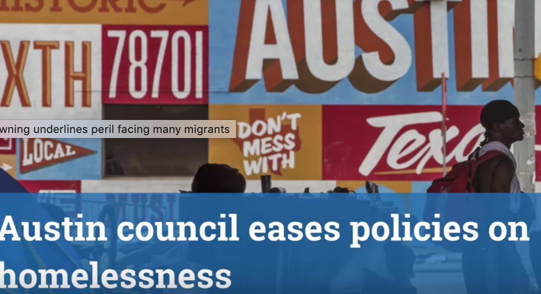 Abbott threatens to overturn Austin council’s easing of homelessness rules